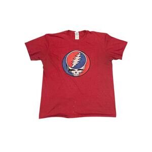 Vintage 80's Light Red Grateful Dead Tee-Xl Men's